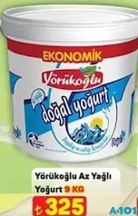 YÖRÜKOĞLU AZ YAĞLI YOĞURT 9 KG fiyat ve kampanya bilgisi